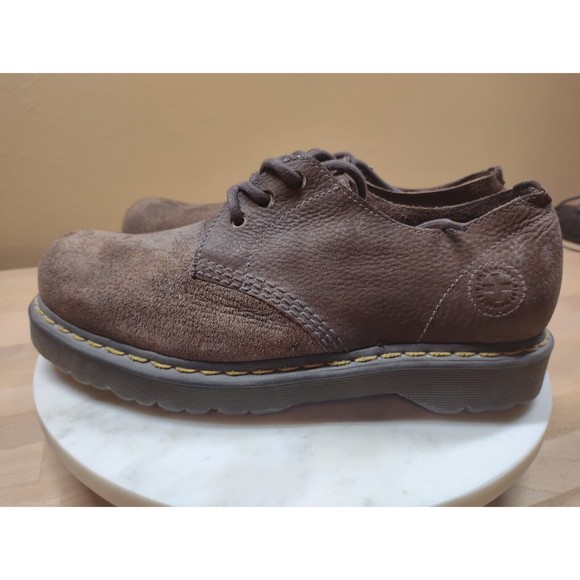 DR. MARTENS 3 Hole Reggie AW004 PC11J Men's Size 11 Brown Suede Leather - Picture 5 of 16